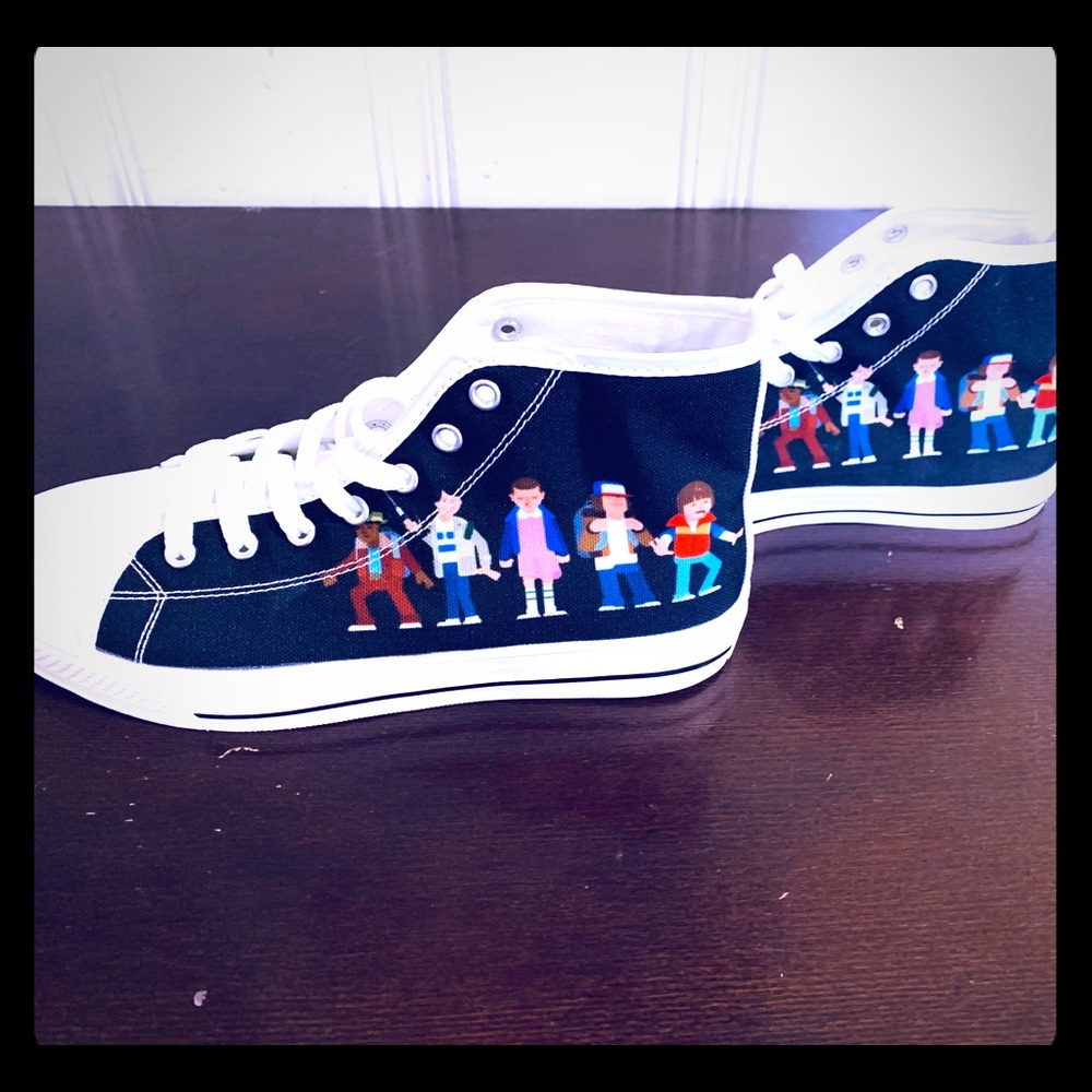NEW! Stranger Things Converse-Style Shoes, Size 6